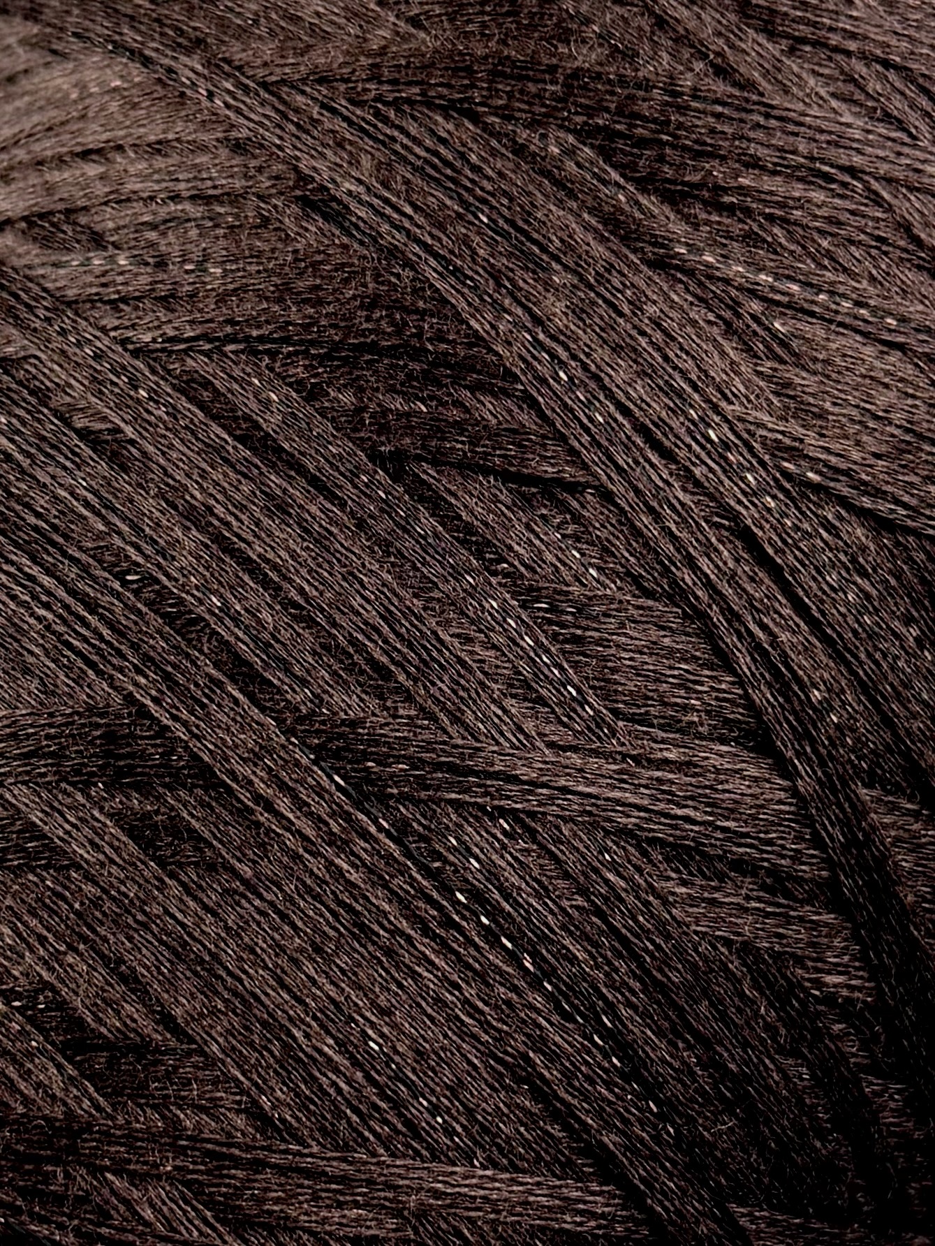 Biagioli Modesto Cashmere 30 (2/36 × 9) – Garn aus Kaschmir und Merino mit Lurex col. Kaltbraun